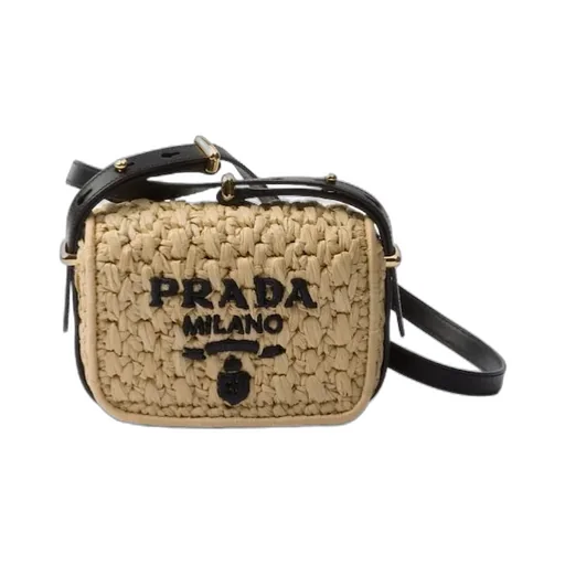 Foldover Top Woven Shoulder Bag