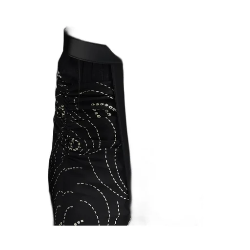 All-Over Geometric Patterned Midi Skirt