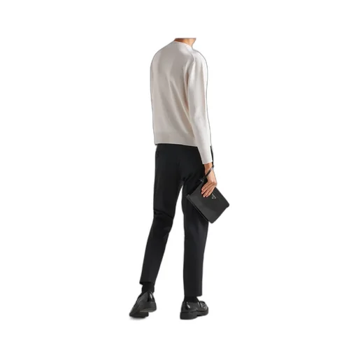 Mid-Rise Cropped Tailored Trousers