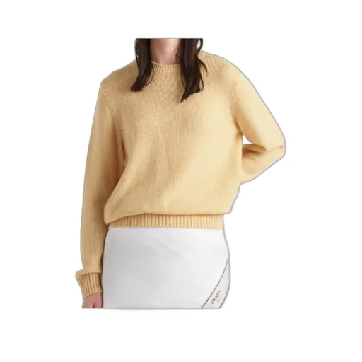 Long-Sleeved Crewneck Knitted Jumper
