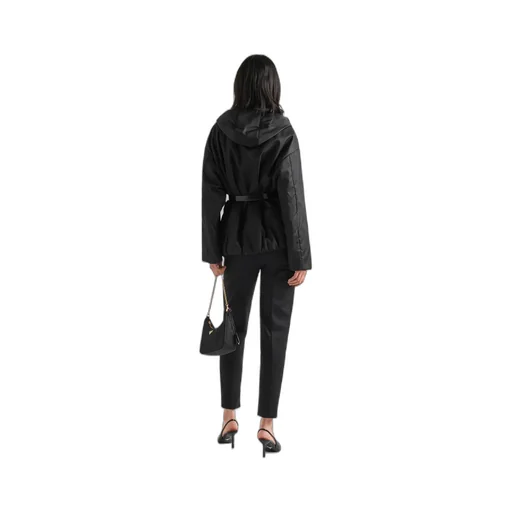 Re-Nylon Belted Hooded Jacket