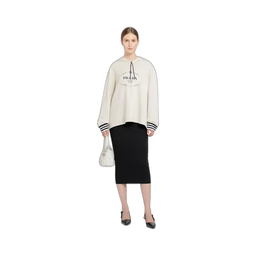 Oversized Cotton Fleece Hoodie