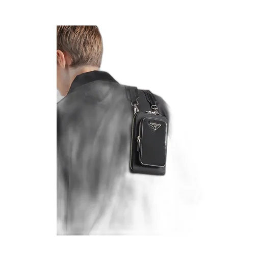 Re-Nylon And Brushed Leather Smartphone Case