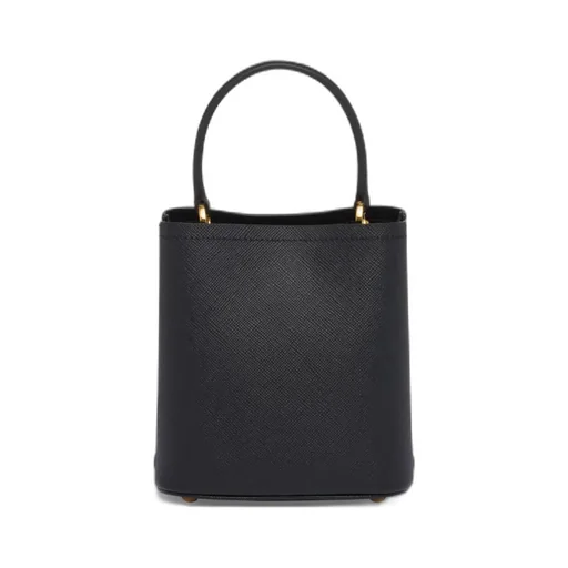 Small Saffiano Leather Prada Panier Bag