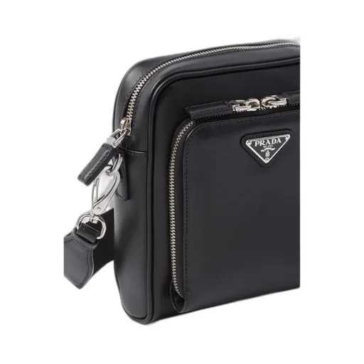 Leather Shoulder Bag With Pouch