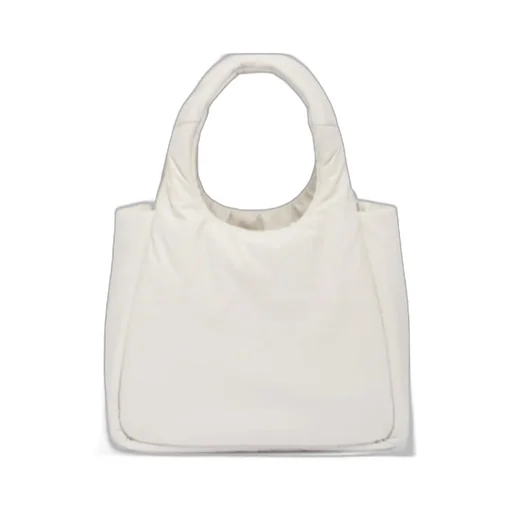 Logo Plaque Top Handle Tote Bag