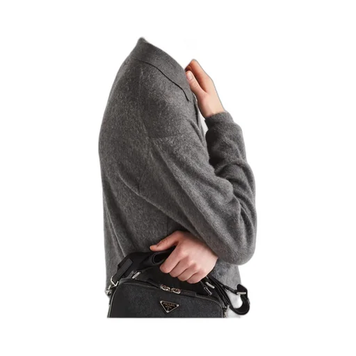 Cashmere And Silk Polo Sweater