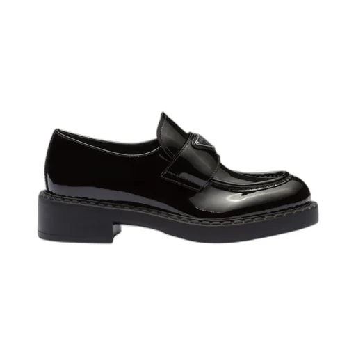 Triangle Logo Slip-On Loafers