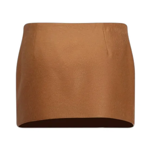 Logo-Patch Fringed Mini Skirt