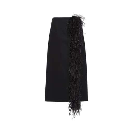 High-Waist Midi Skirt