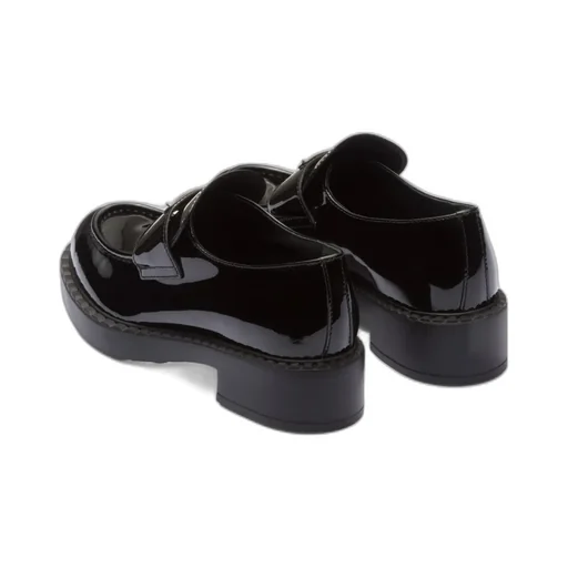 Triangle Logo Slip-On Loafers