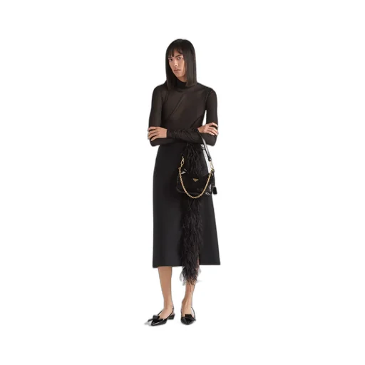 High-Waist Midi Skirt