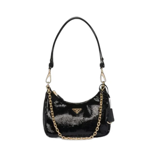 Re-Edition Zipped Chain-Linked Shoulder Bag