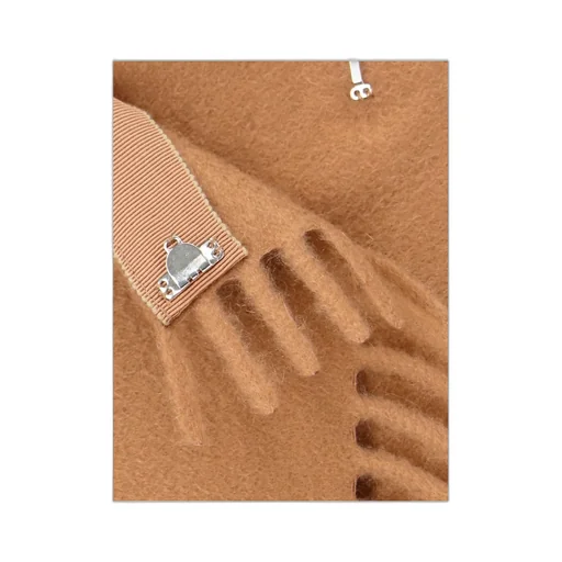 Logo-Patch Fringed Mini Skirt