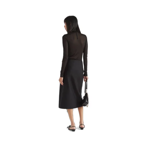 High-Waist Midi Skirt