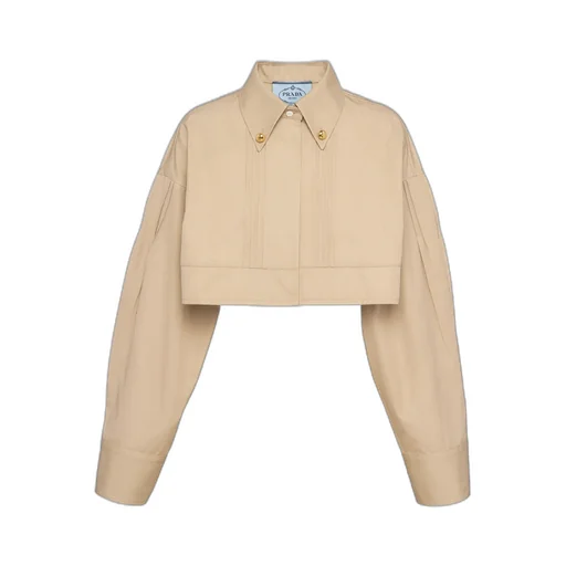 Pleated Cropped Jacket