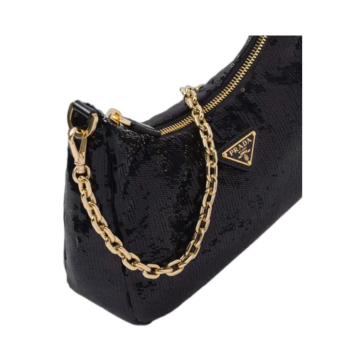 Re-Edition Zipped Chain-Linked Shoulder Bag
