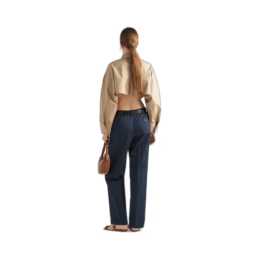 Pleated Cropped Jacket