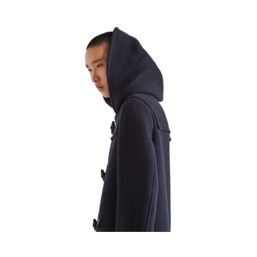 Double-Breasted Hooded Duffle Coat