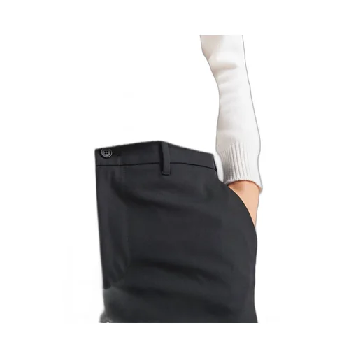 Mid-Rise Cropped Tailored Trousers