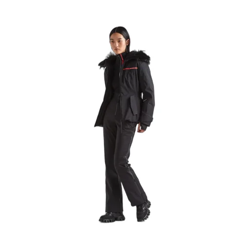 Logo-Patch Zipped Hooded Jacket