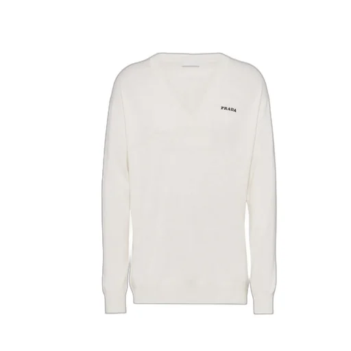 Long-Sleeved V-Neck Jumper