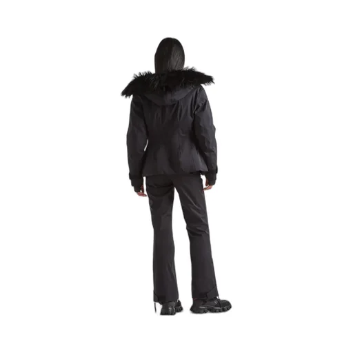 Logo-Patch Zipped Hooded Jacket