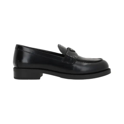 Logo Plaque Slip-On Loafers