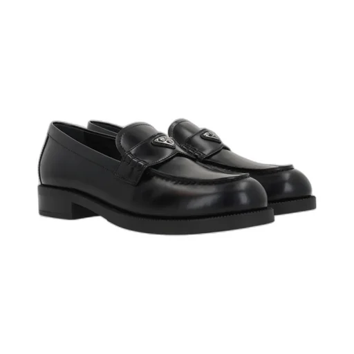 Logo Plaque Slip-On Loafers