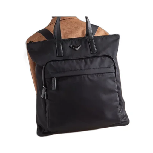 Re-Nylon Logo Plaque Backpack