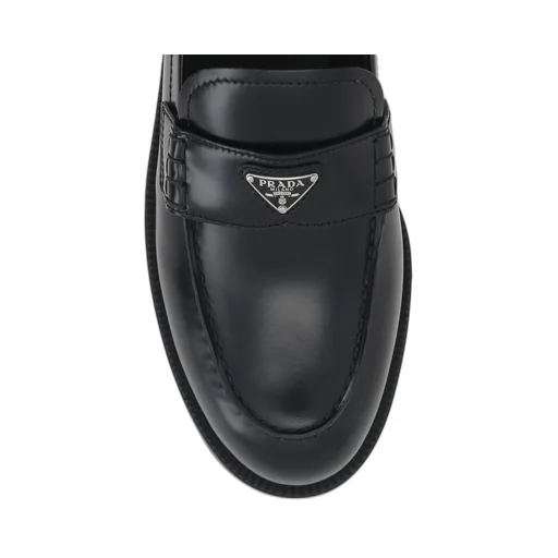 Logo Plaque Slip-On Loafers