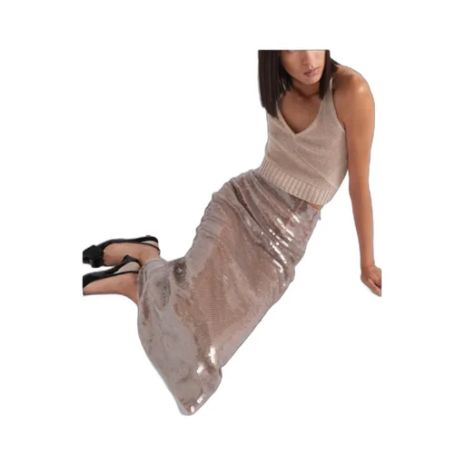 Logo-Plaque High-Waist Skirt