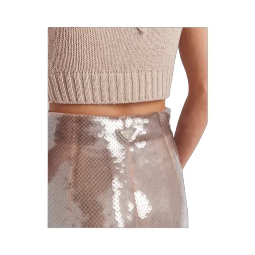 Logo-Plaque High-Waist Skirt