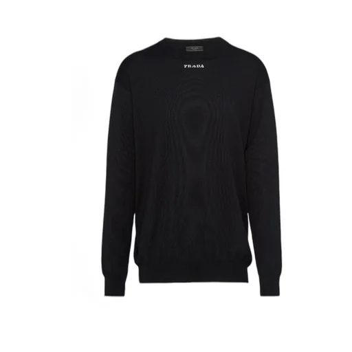 Logo Intarsia Crewneck Knitted Jumper