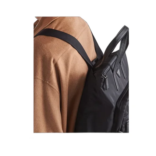 Re-Nylon Logo Plaque Backpack