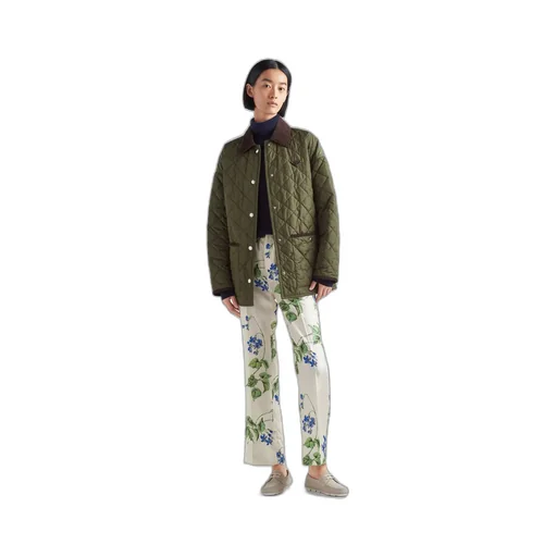 Straight-Leg Floral Printed Trousers