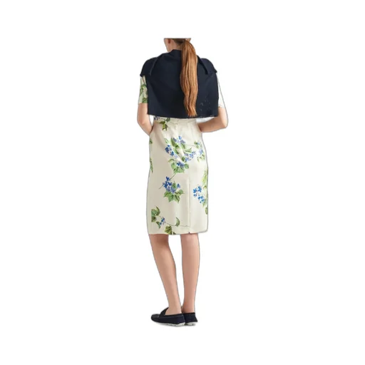 Floral Printed Short-Sleeved Dress