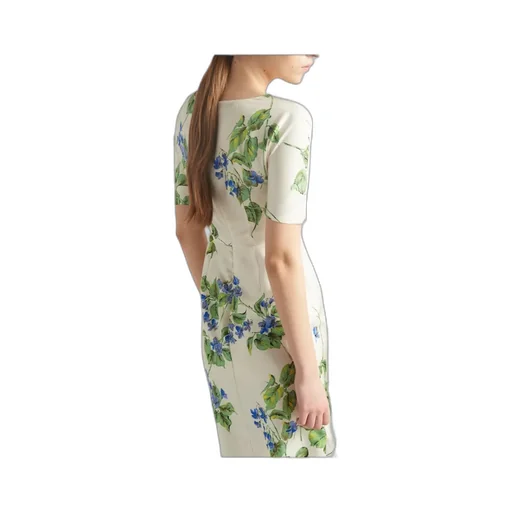 Floral Printed Short-Sleeved Dress