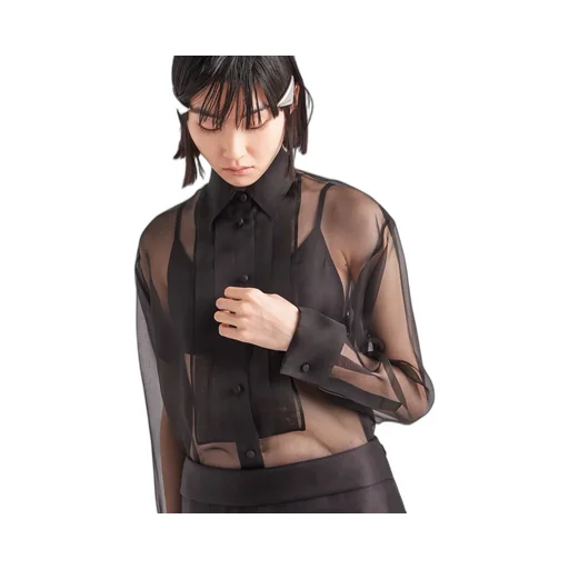See-Through Long-Sleeved Shirt