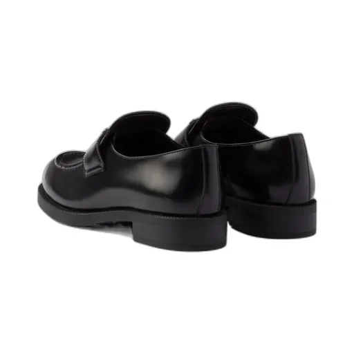 Triangle-Logo Slip-On Loafers