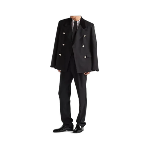 Double-Breasted Tailored Blazer
