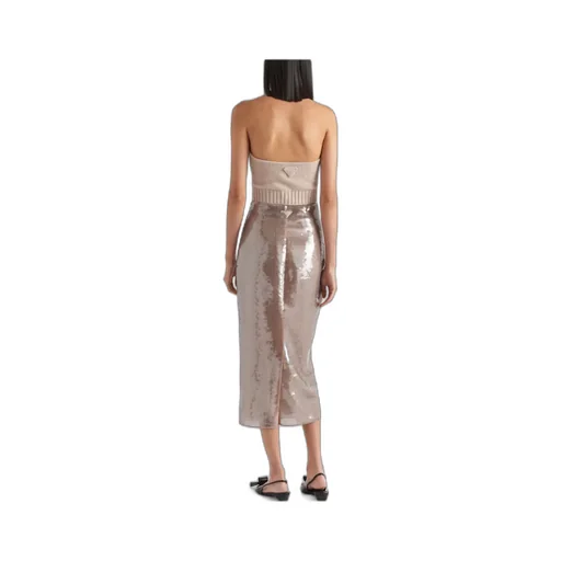 Logo-Plaque High-Waist Skirt