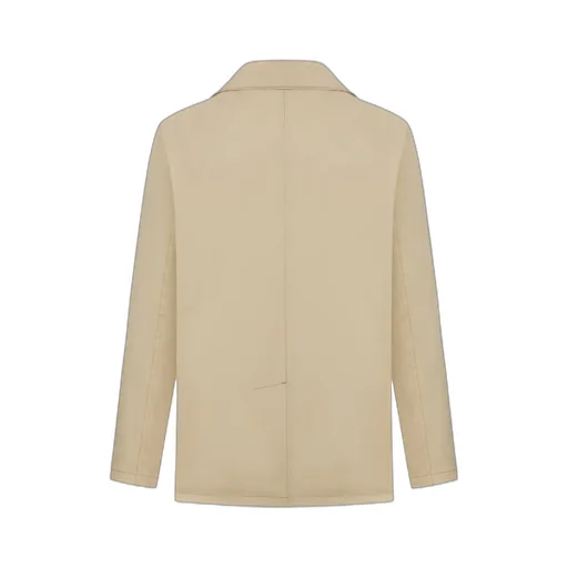 Single-Breasted Cotton Blend Jacket