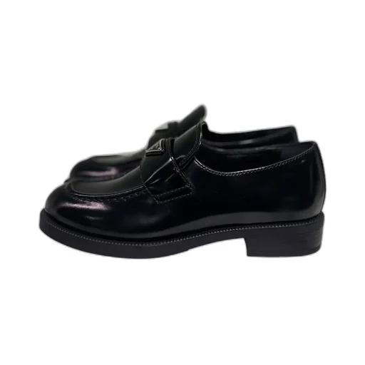 Triangle-Logo Slip-On Loafers