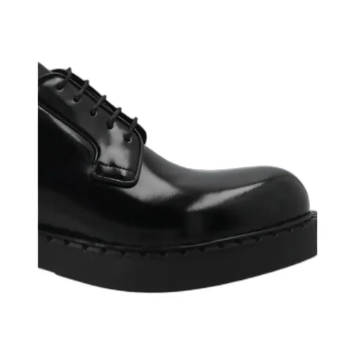 Smooth Leather Logo Derby Shoes
