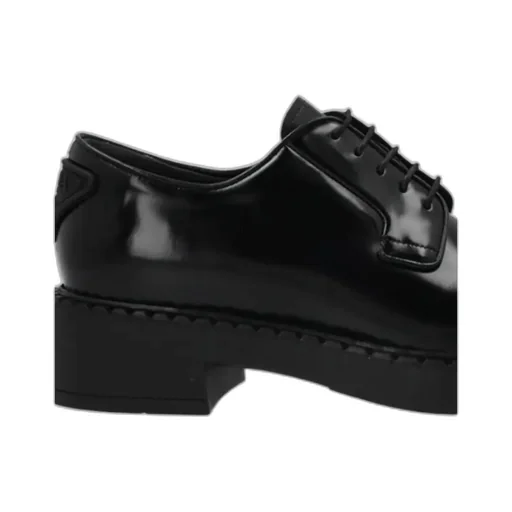 Smooth Leather Logo Derby Shoes