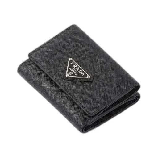 Logo-Plaque Press-Stud Fastened Wallet