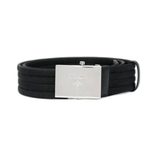 Engraved-Logo Woven Belt
