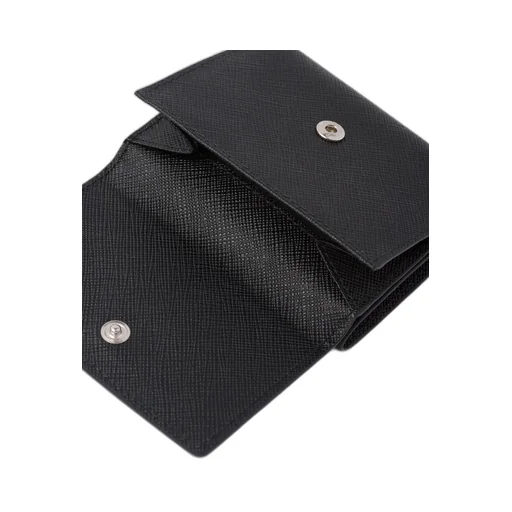 Logo-Plaque Press-Stud Fastened Wallet