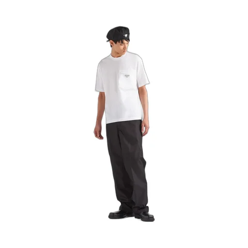 Logo Plaque Crewneck T-Shirt